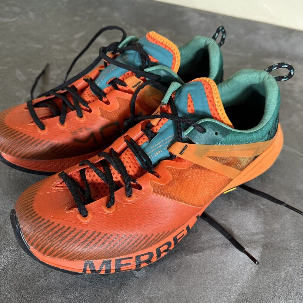 Merrell 8.5 M MTL Trail Running Women’s Shoes Test Lab Vibram MQM Orange